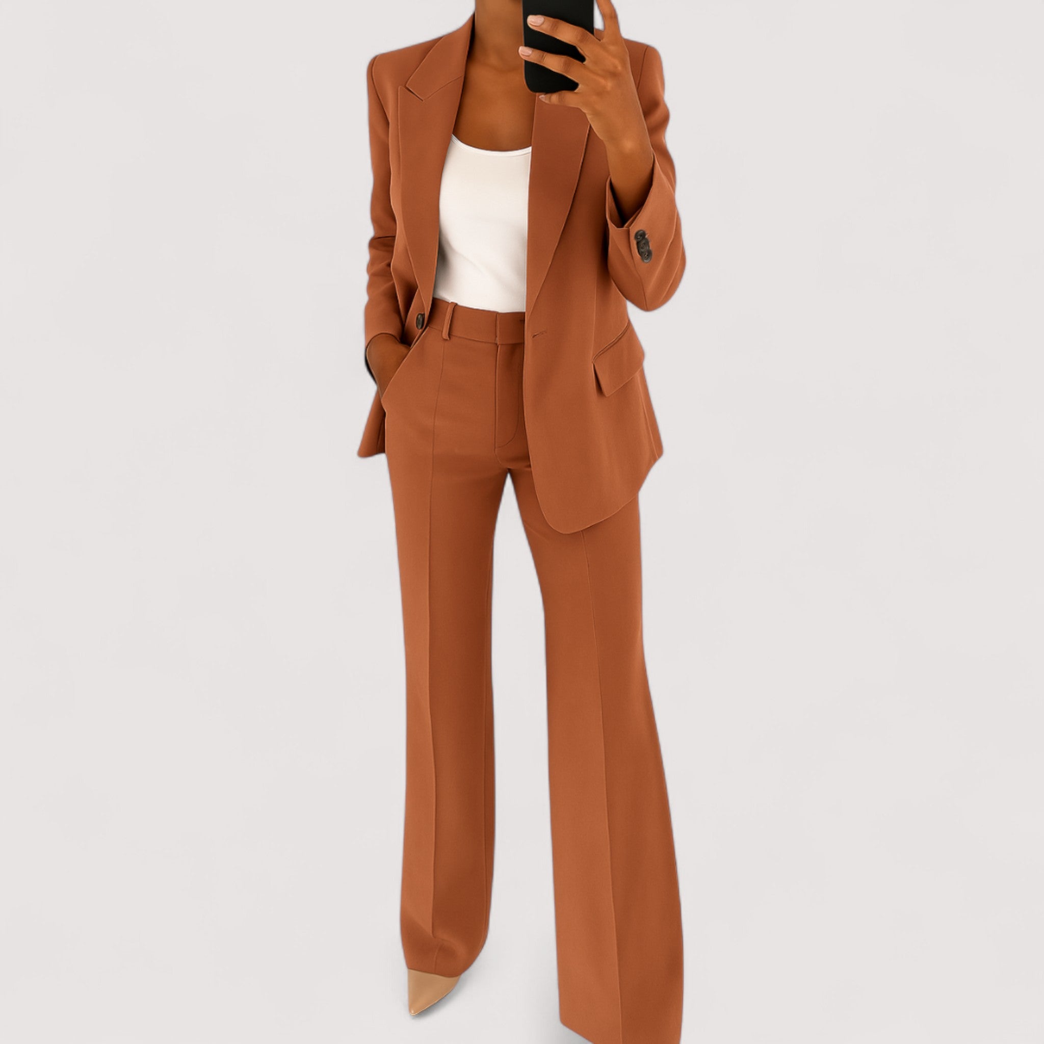 Kine - Tailored Two-Piece Women's Suit Wool UK8-16 Navy