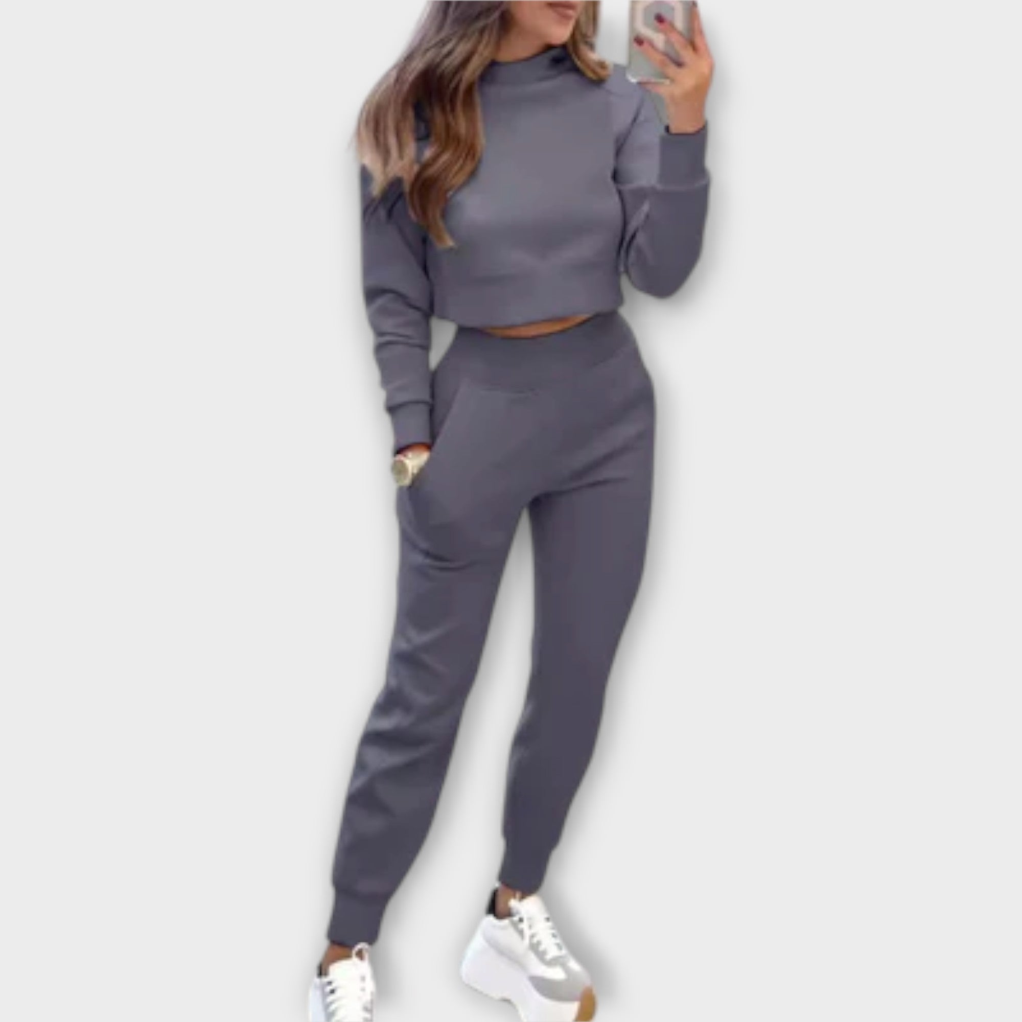 Olivia Comfort Style Set Modern Jumper And Joggers Lounge