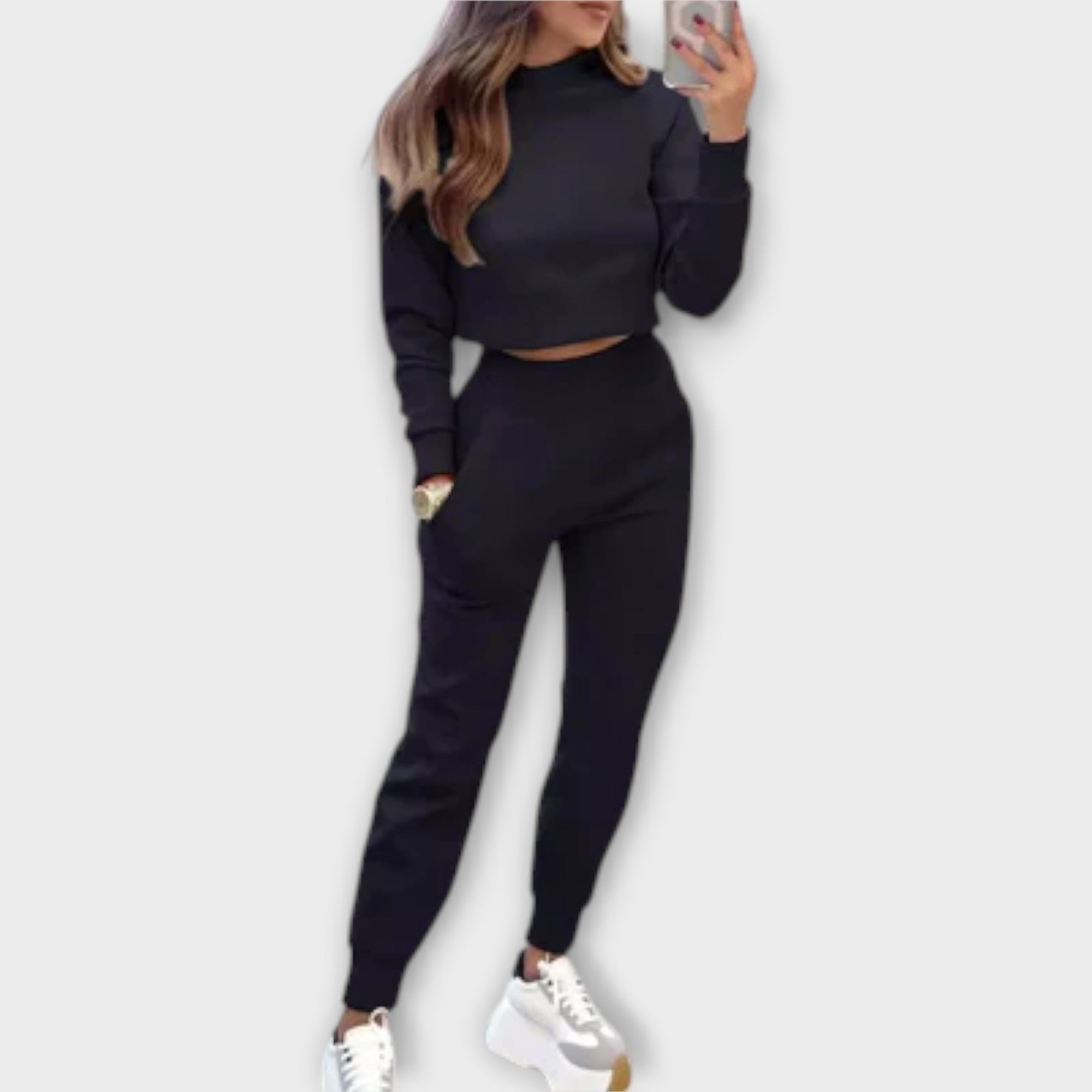 Olivia Comfort Style Set Modern Jumper And Joggers Lounge