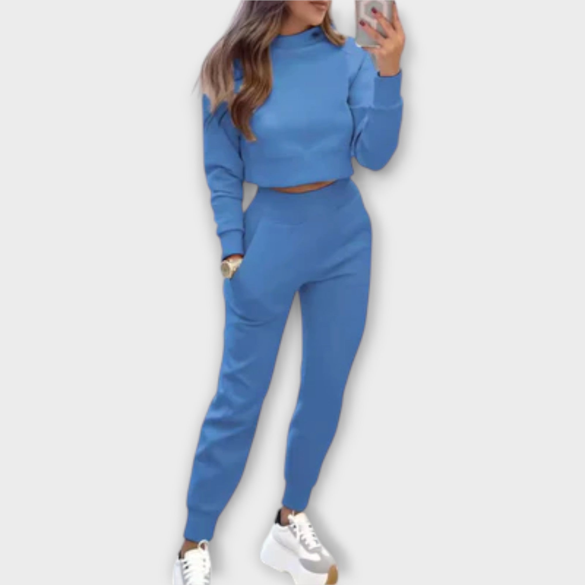 Olivia Comfort Style Set Modern Jumper And Joggers Lounge
