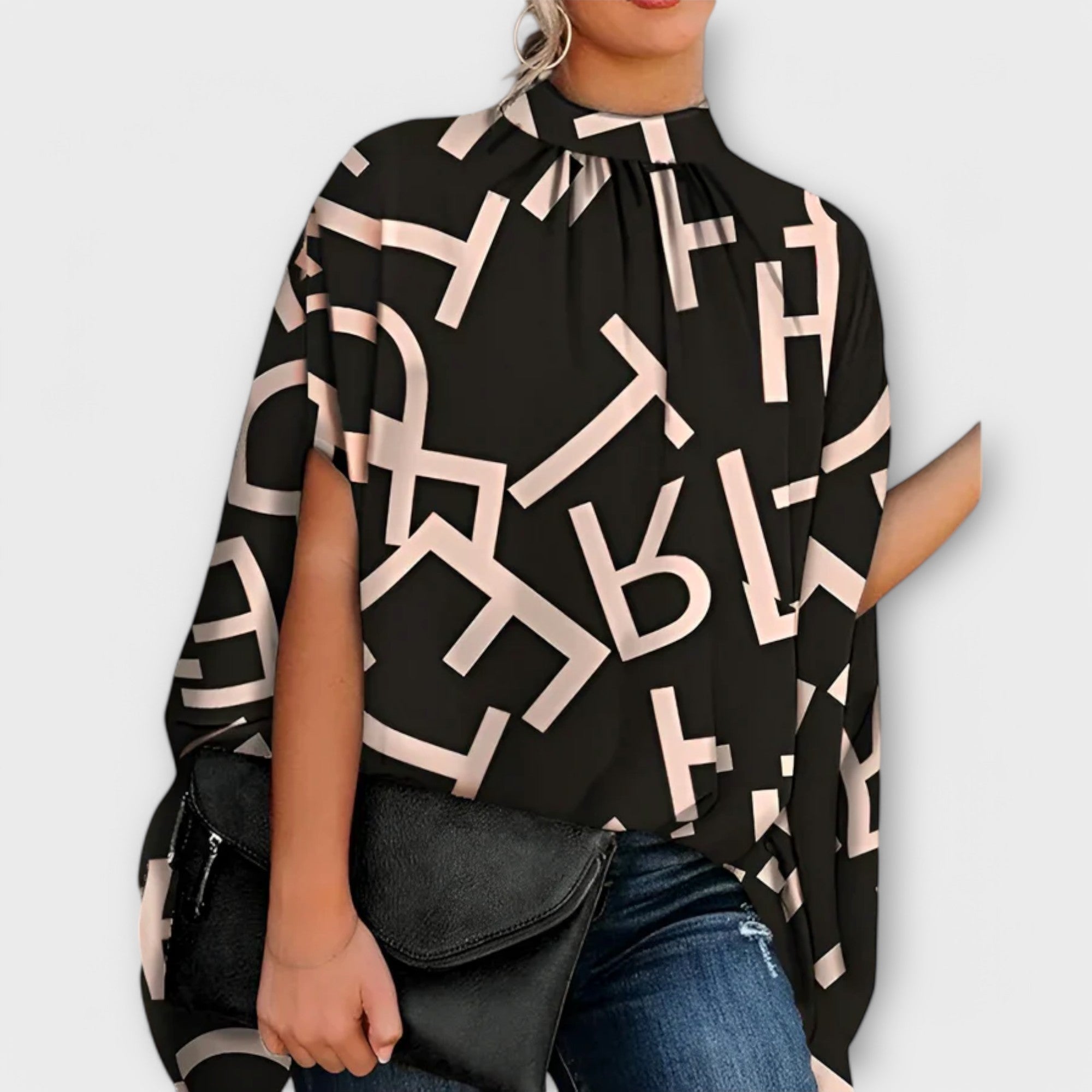 Jacqueline Timeless Elegant Chic Womens Evening Blouse