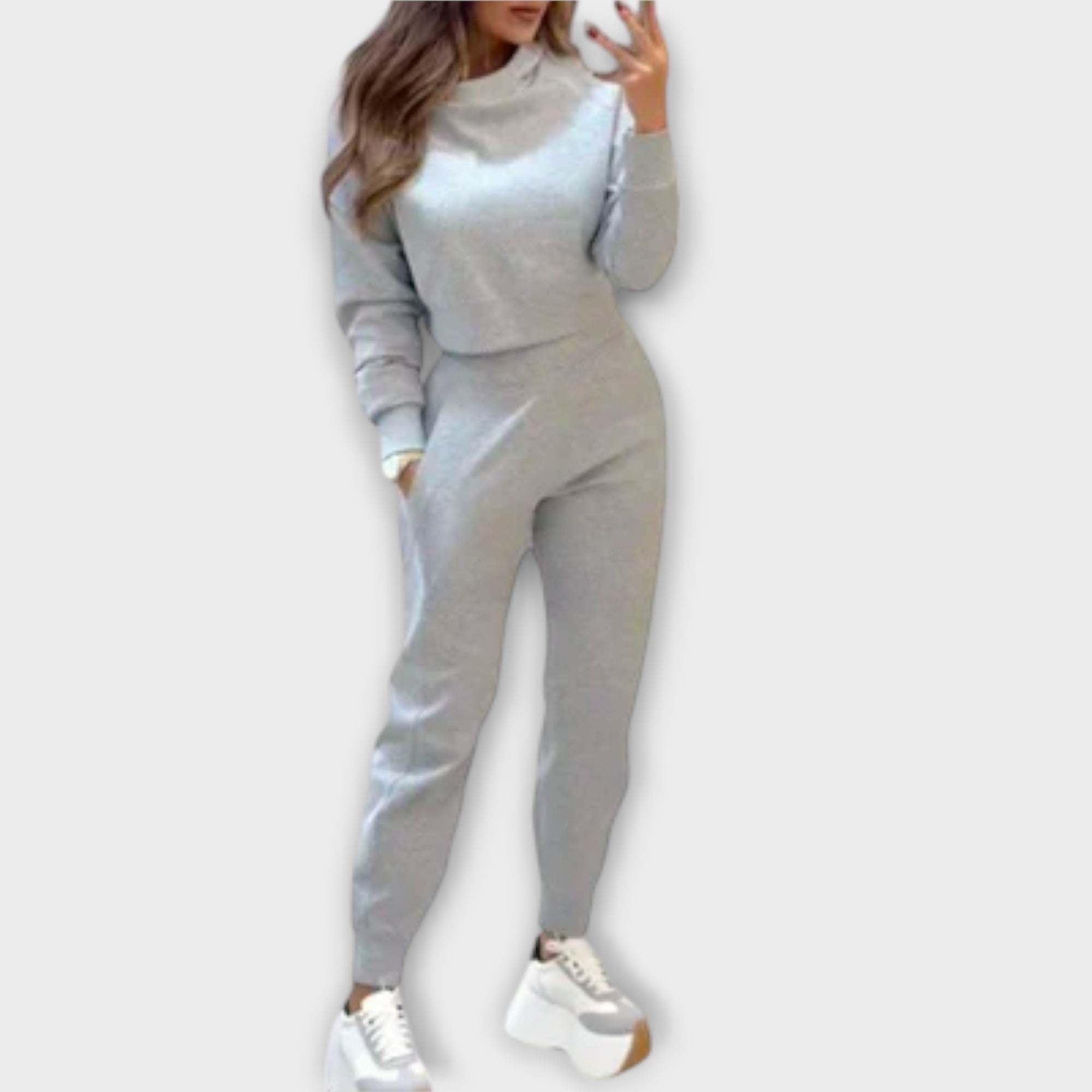 Olivia Comfort Style Set Modern Jumper And Joggers Lounge