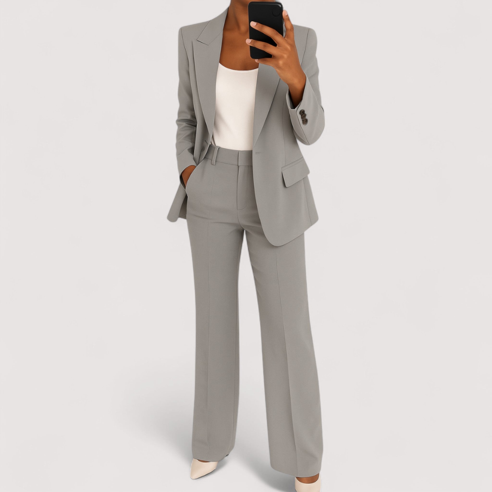 Kine - Tailored Two-Piece Women's Suit Wool UK8-16 Navy