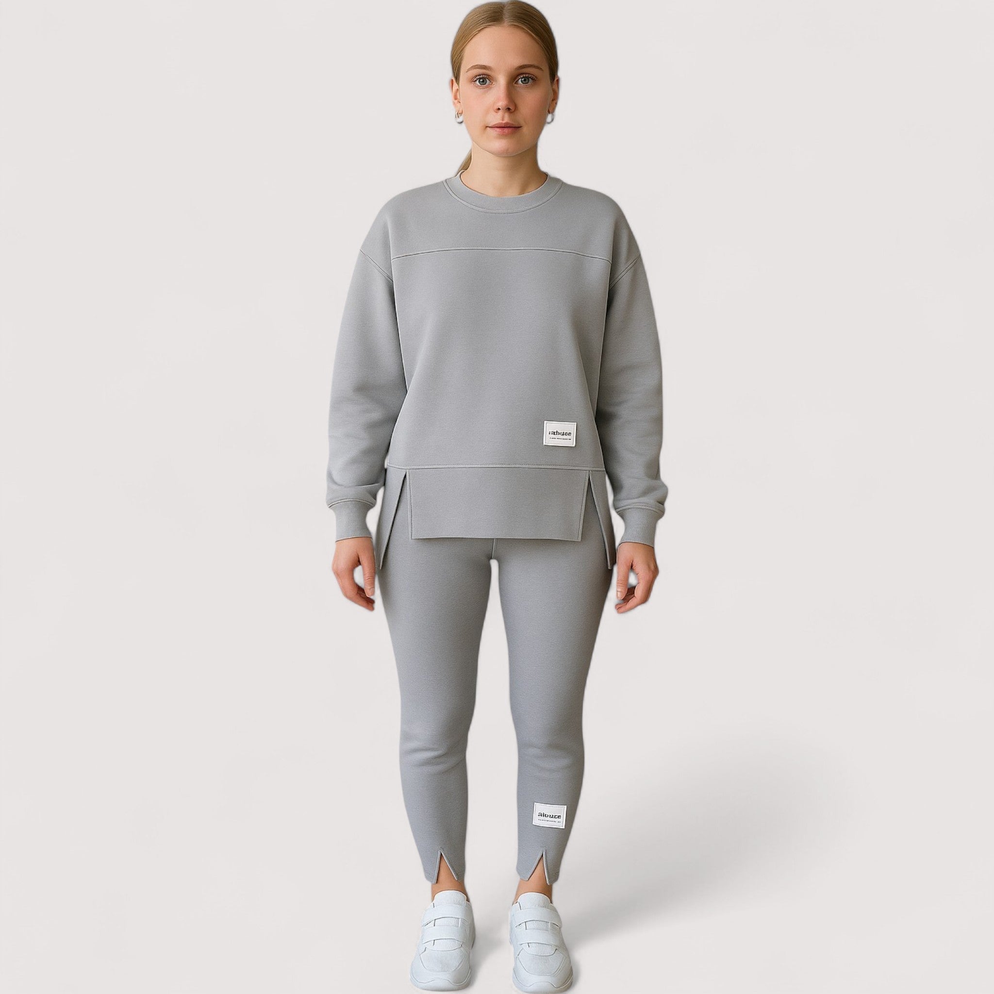 Dagmar Sweater Leggings Set Cotton Blend S-XL Charcoal Cosy