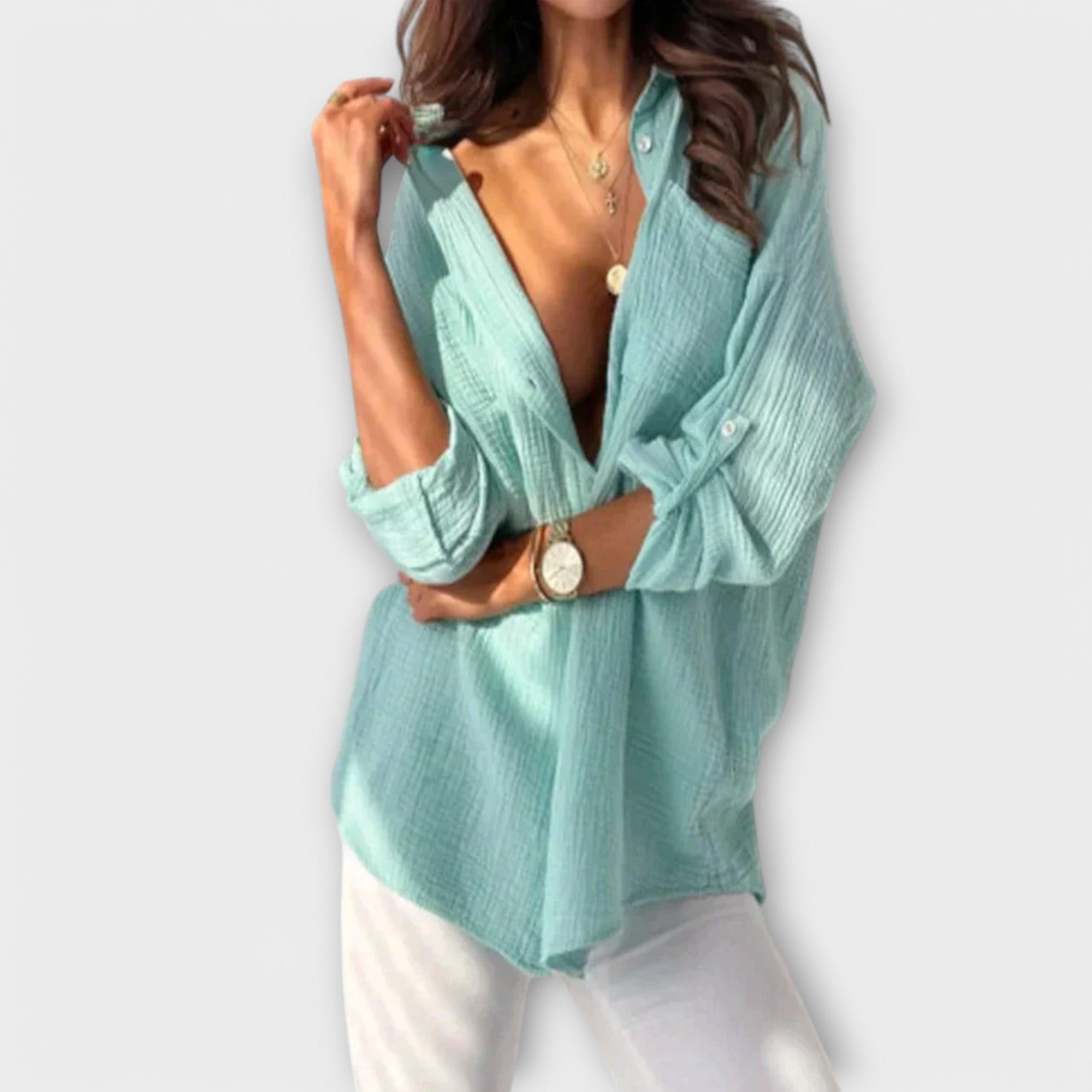Jimena Colourful Lightweight Blouse For Spring Summer