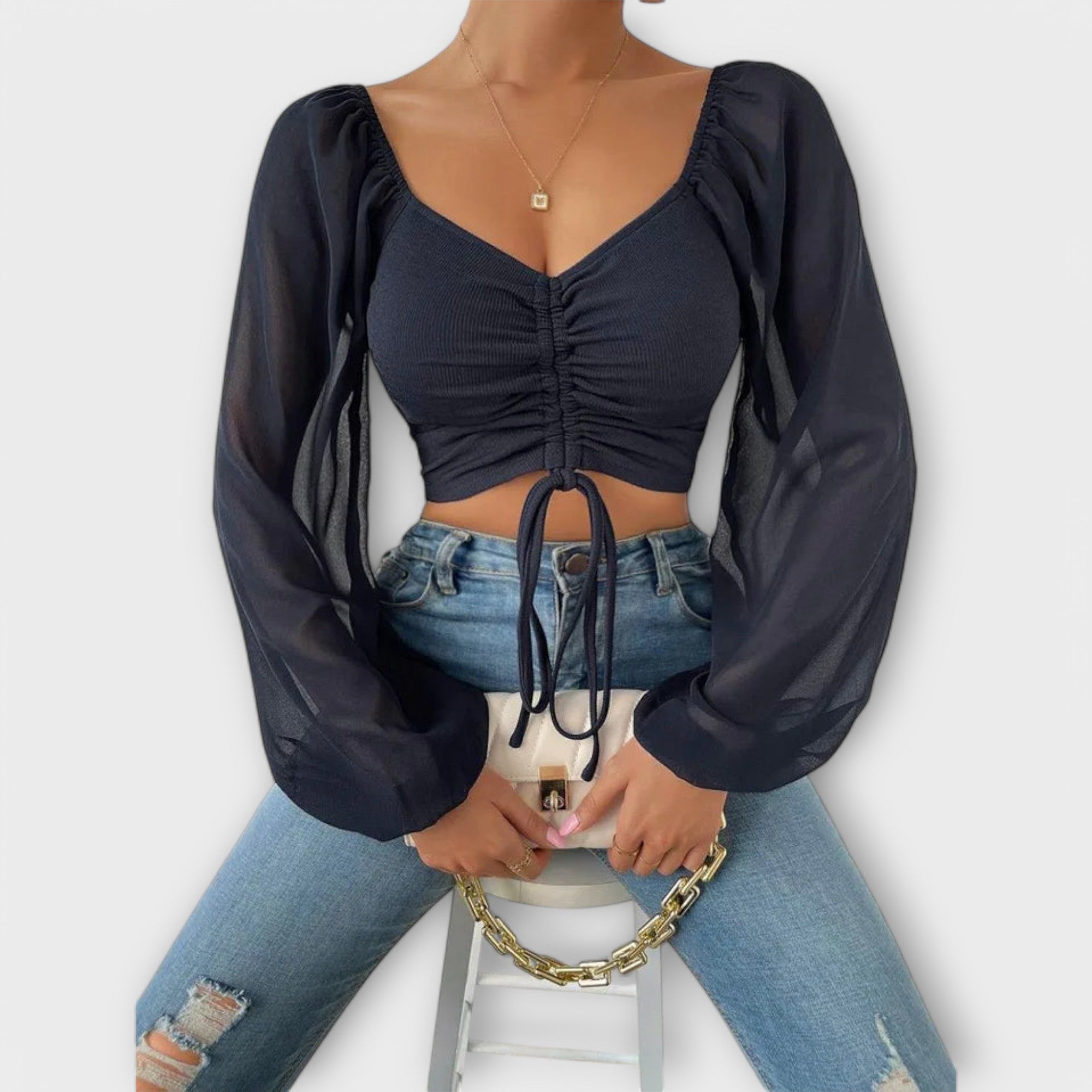 Ariadna Sophisticated Blouse For Evening And Events