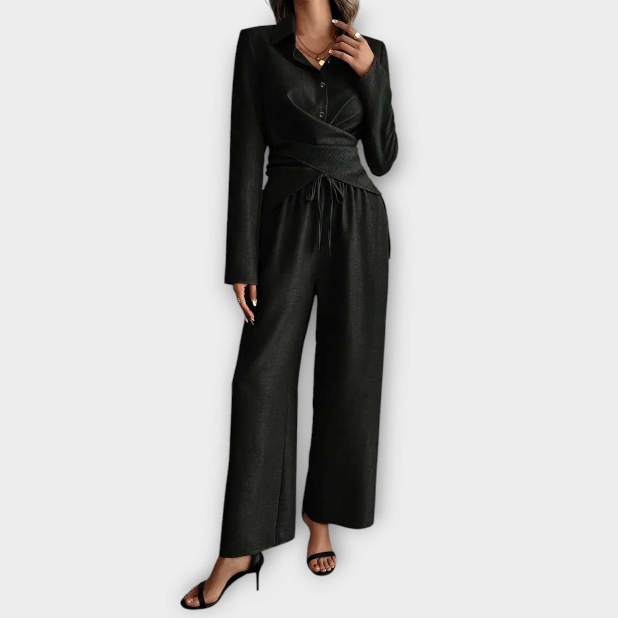Livia Fresh Chic Two Piece Lightweight Summer Set For Women