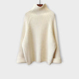 Lucia Knit Set - Sweater Vest With Trousers Cream Relaxed