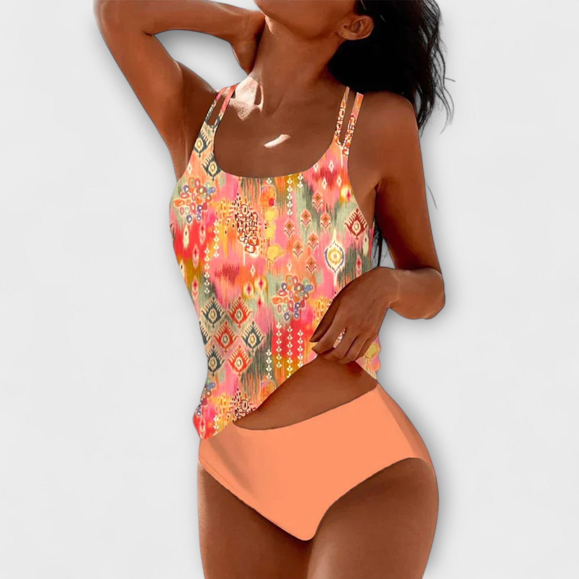 Lina Vibrant Colour Beach Set Elegant Summer Outfit