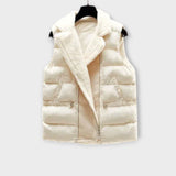 Lucia Knit Set - Sweater Vest With Trousers Cream Relaxed