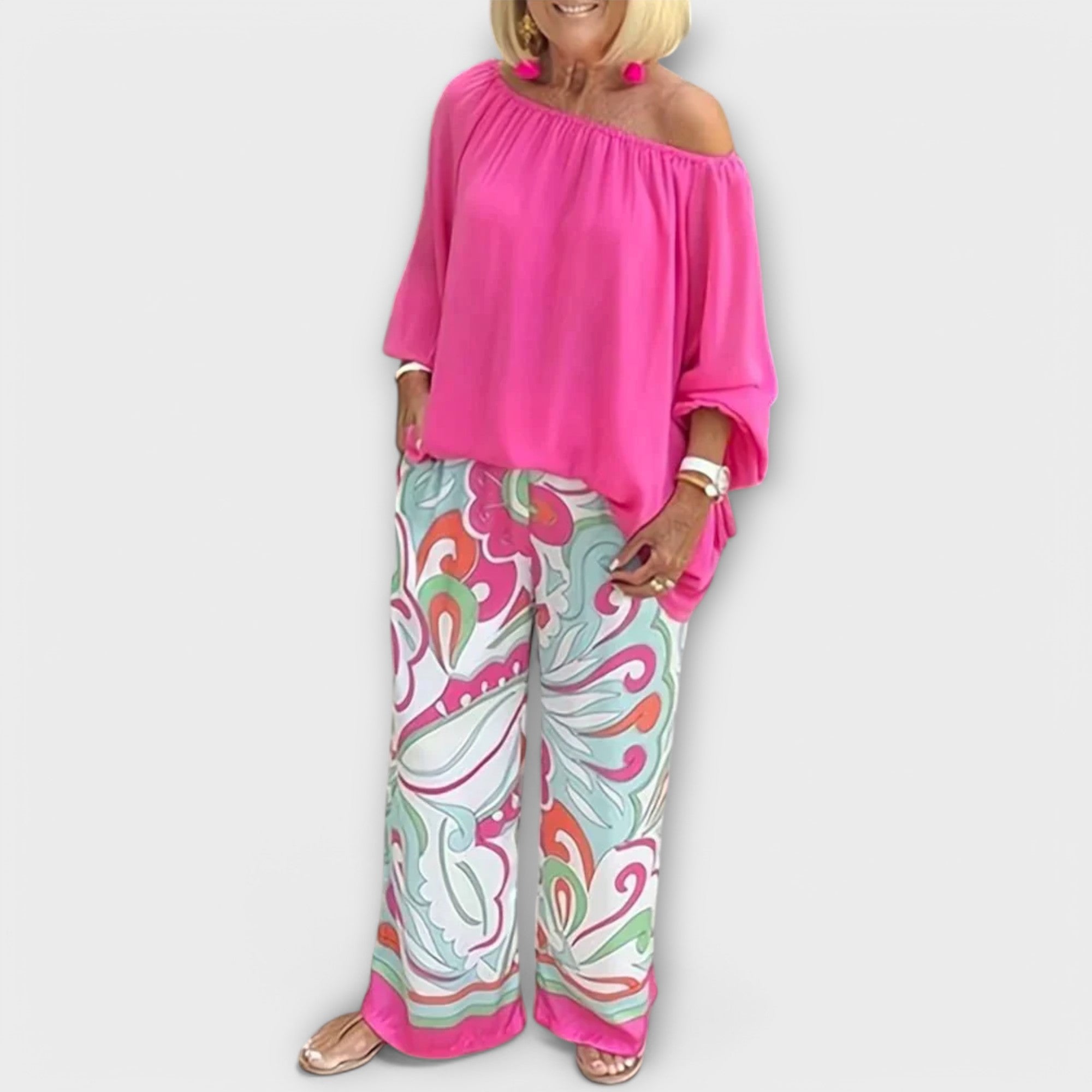 Yesenia Two Piece Set Elegant Lightweight Summer Look